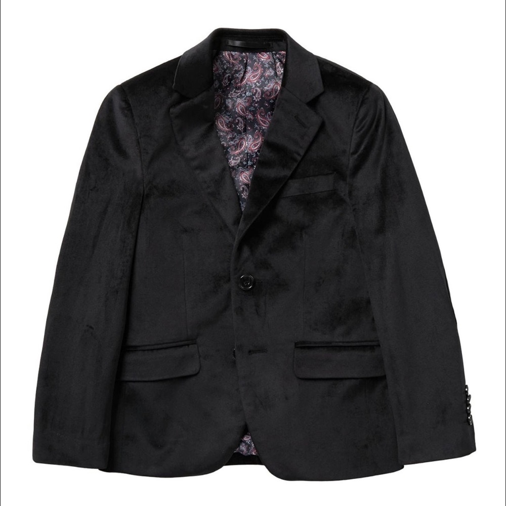 Isaac Mizrahi Classic Two-Button Velvet Blazer